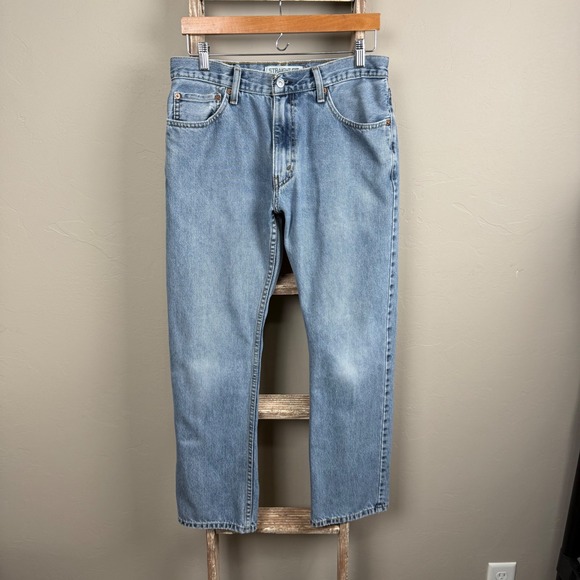 Levi Strauss Signature Other - Vintage 2010 Levi 505 Zip Fly Relax‎ Fit Blue Denim Jeans 31x27.5